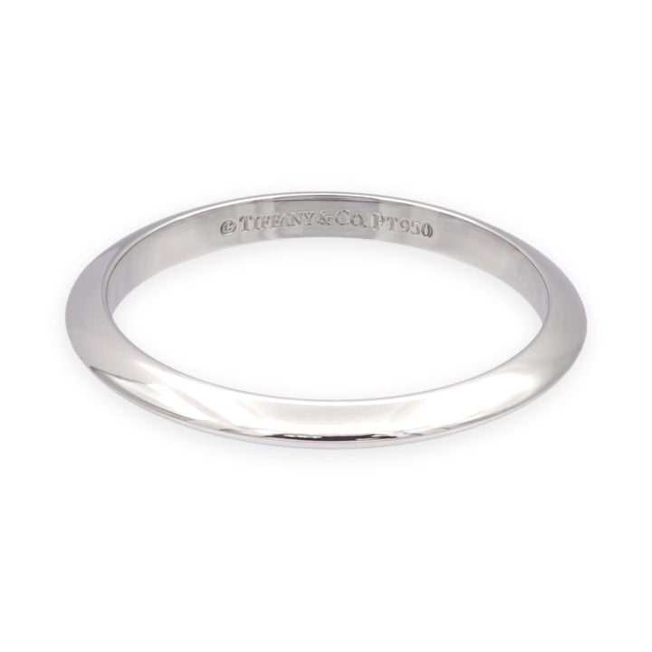 Vintage Tiffany & Co. Platinum Knife-Edge Wedding Band Ring 2 mm Size 7