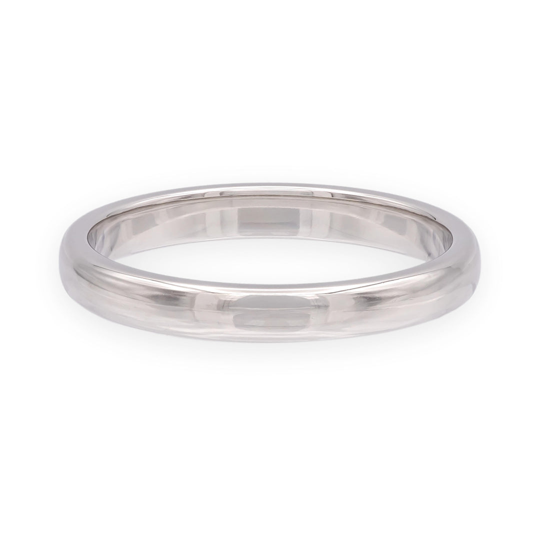 Vintage Tiffany & Co. Platinum Classic 3 mm Men's Wedding Band Ring Size 9