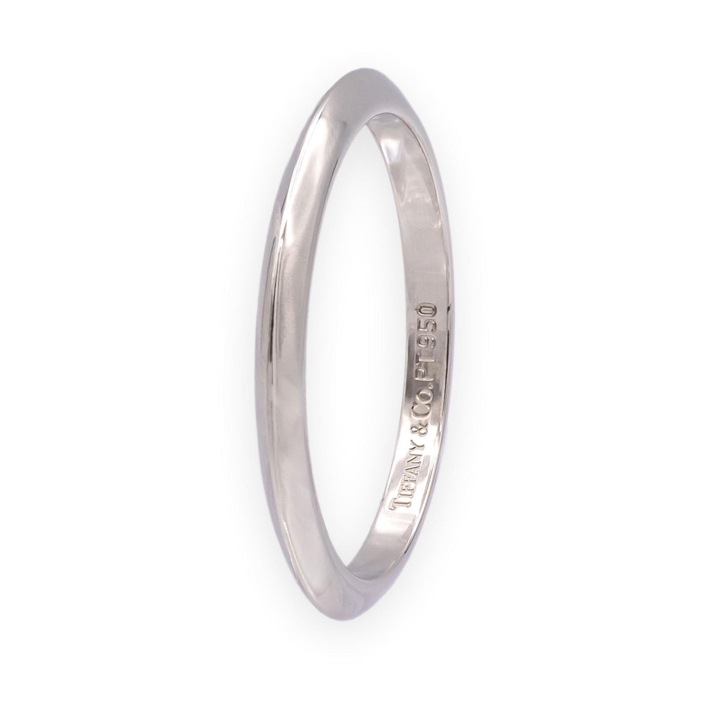 Vintage Tiffany & Co. Platinum Knife-Edge Wedding Band Ring Size