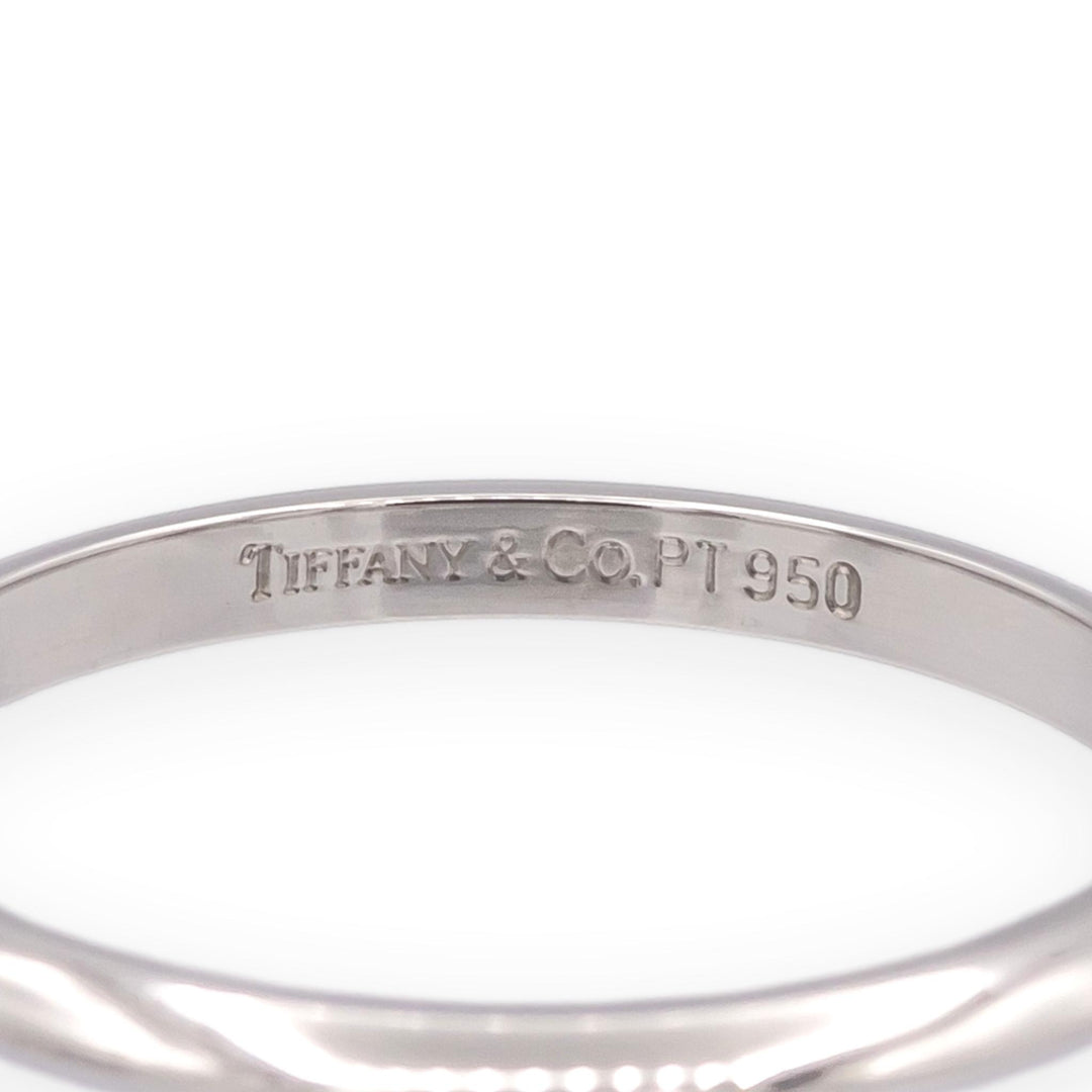 Vintage Tiffany & Co. Platinum Knife-Edge Wedding Band Ring Size 5.75