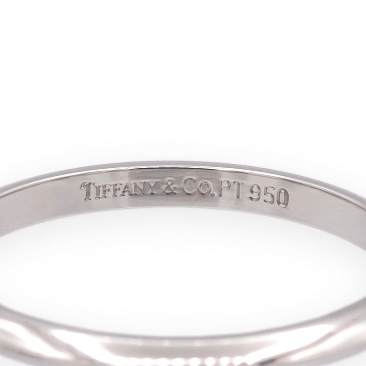 Vintage Tiffany & Co. Platinum Knife-Edge Wedding Band Ring Size 5.75