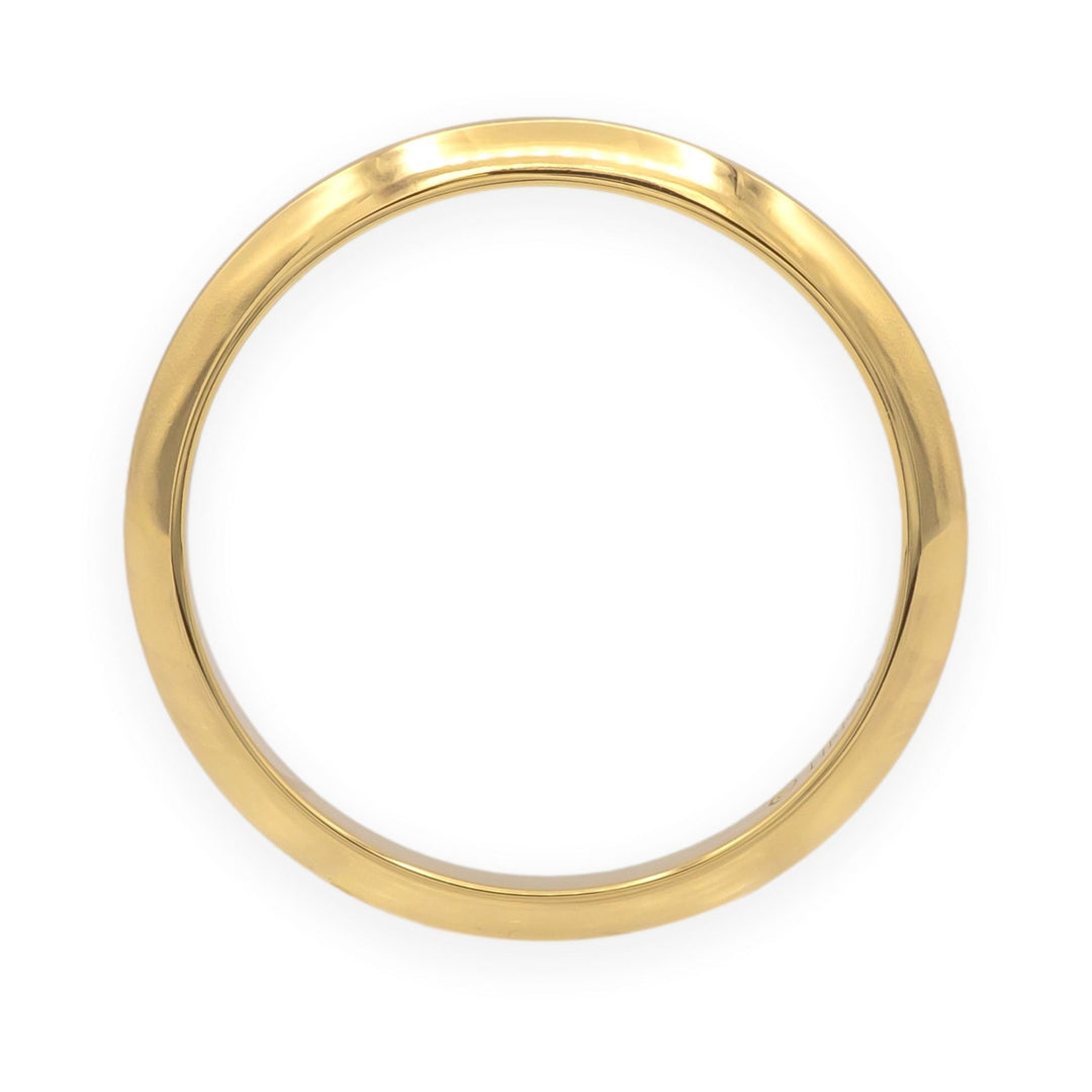 Vintage Tiffany & Co. 18K Yellow Gold Knife-Edge Wedding Band Ring 2mm Size 8