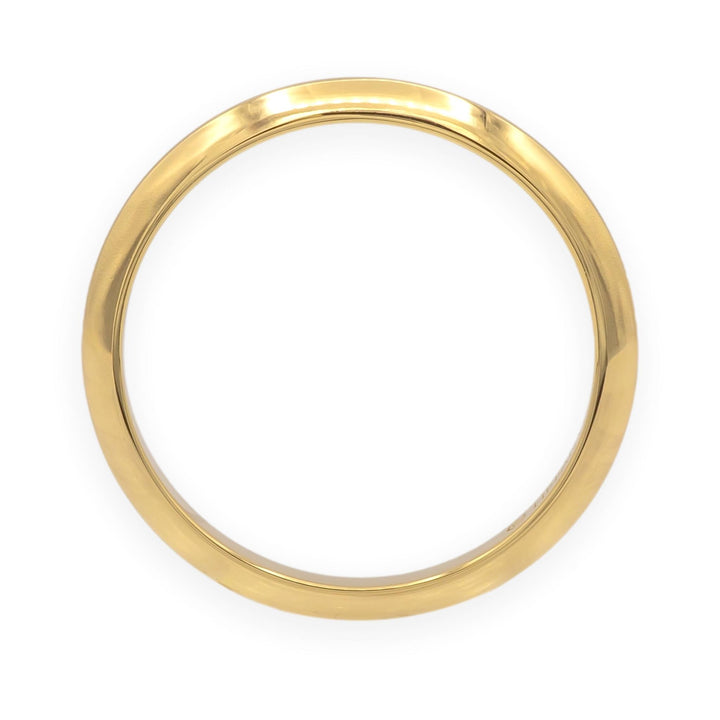 Vintage Tiffany & Co. 18K Yellow Gold Knife-Edge Wedding Band Ring 2mm Size 8
