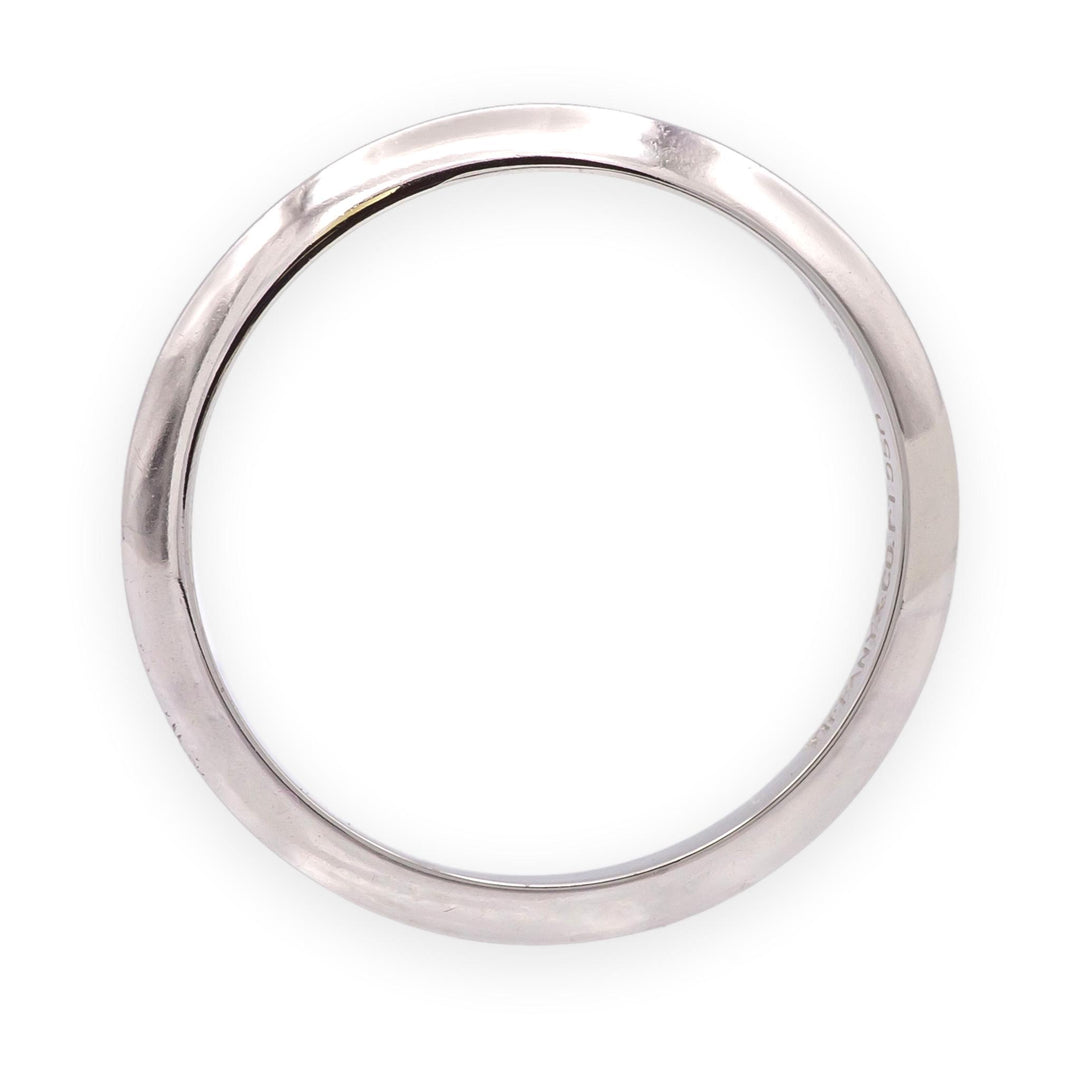 Vintage Tiffany & Co. Platinum Knife-Edge 2mm Wedding Band Ring Size 7.75
