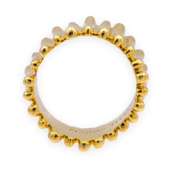 Vintage Tiffany & Co. 18K Yellow Gold Ribbed Band Ring
