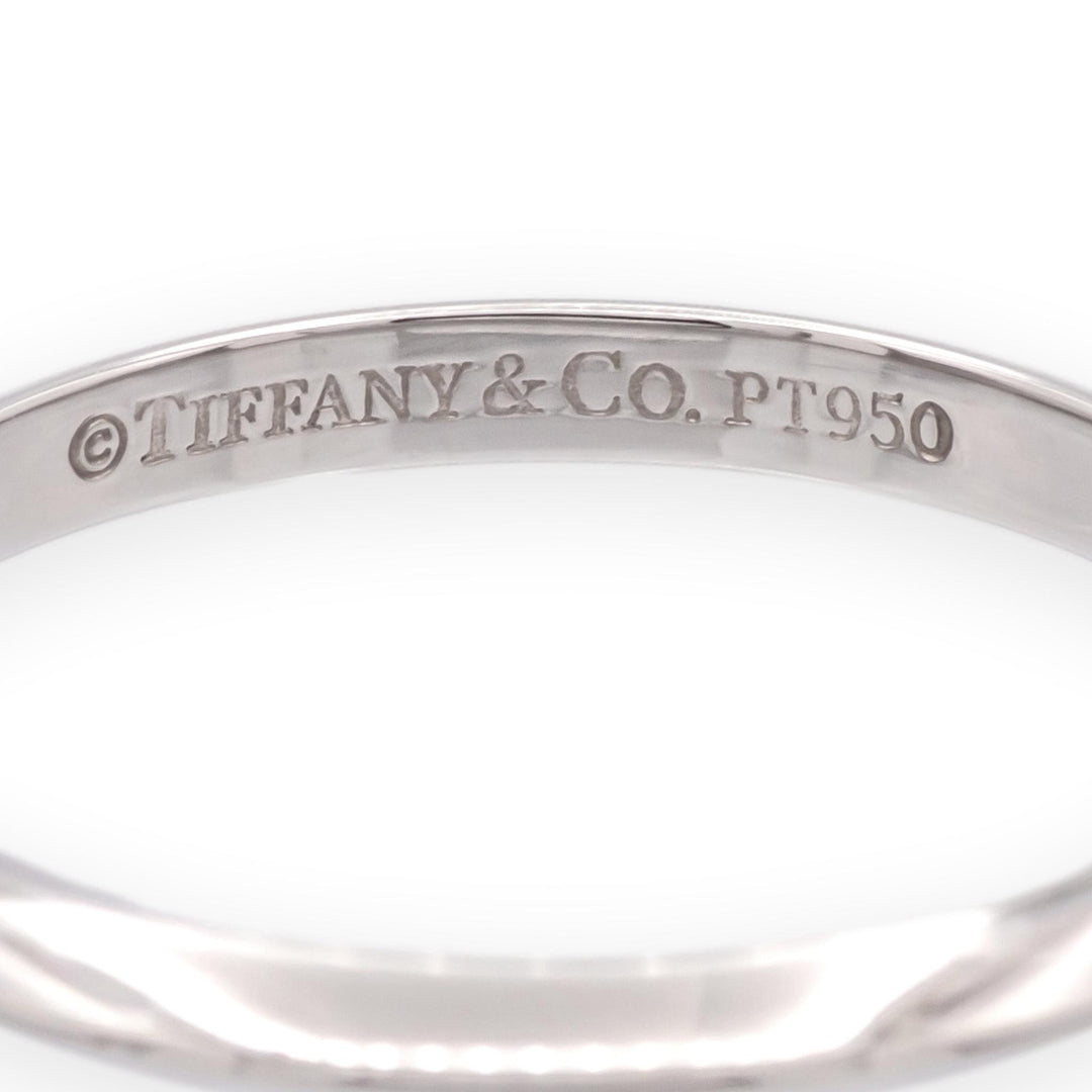 Vintage Tiffany & Co. Platinum Knife-Edge 2mm Wedding Band Ring Size 6.25