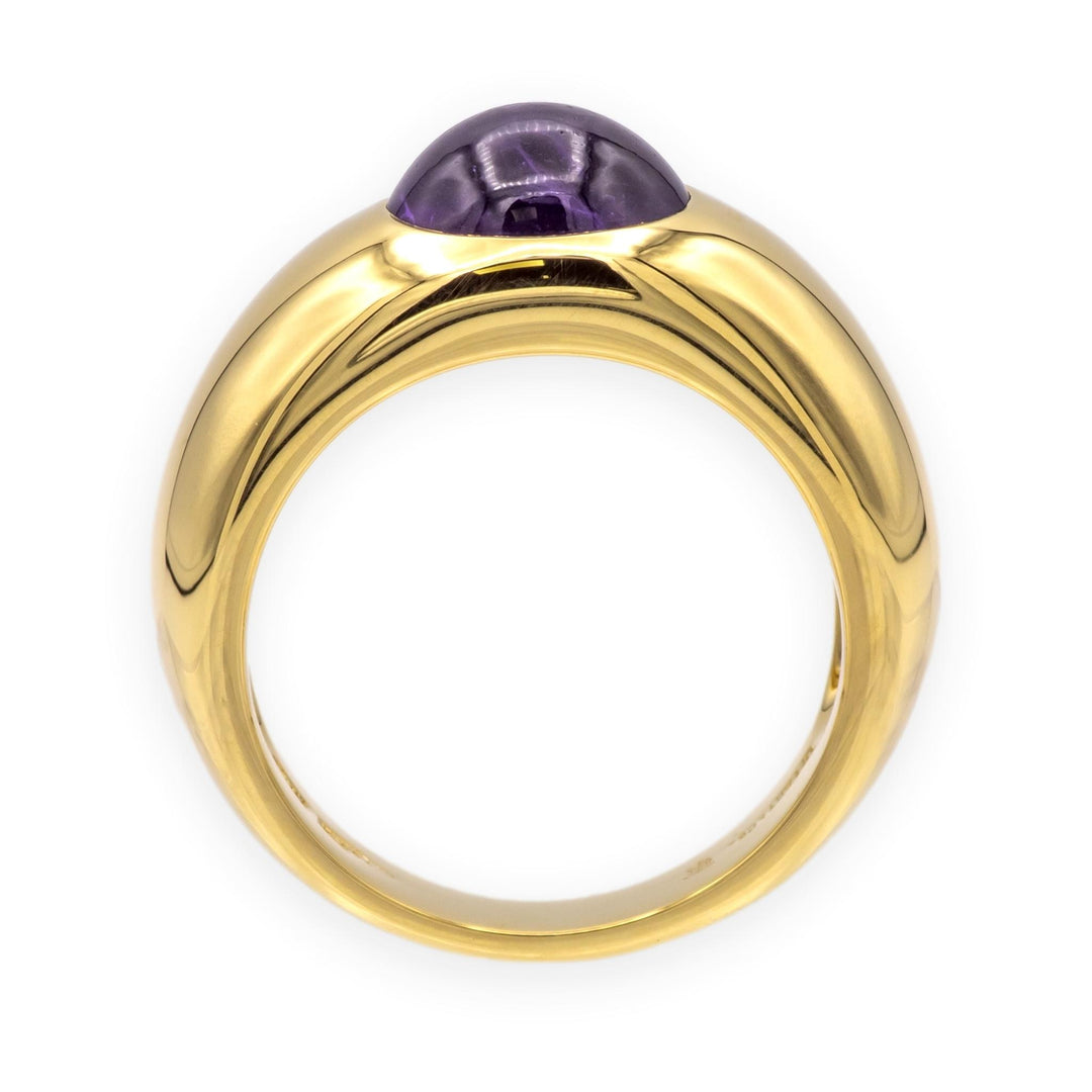 Vintage Tiffany & Co. 18K Yellow Gold Cabochon Amethyst Bombé Ring, 1.50ct