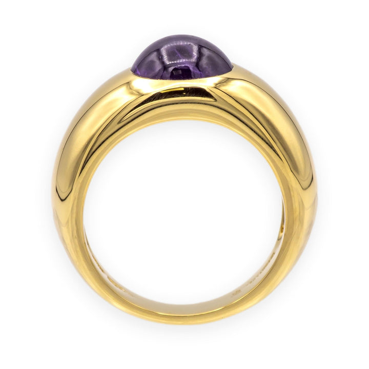 Vintage Tiffany & Co. 18K Yellow Gold Cabochon Amethyst Bombé Ring, 1.50ct