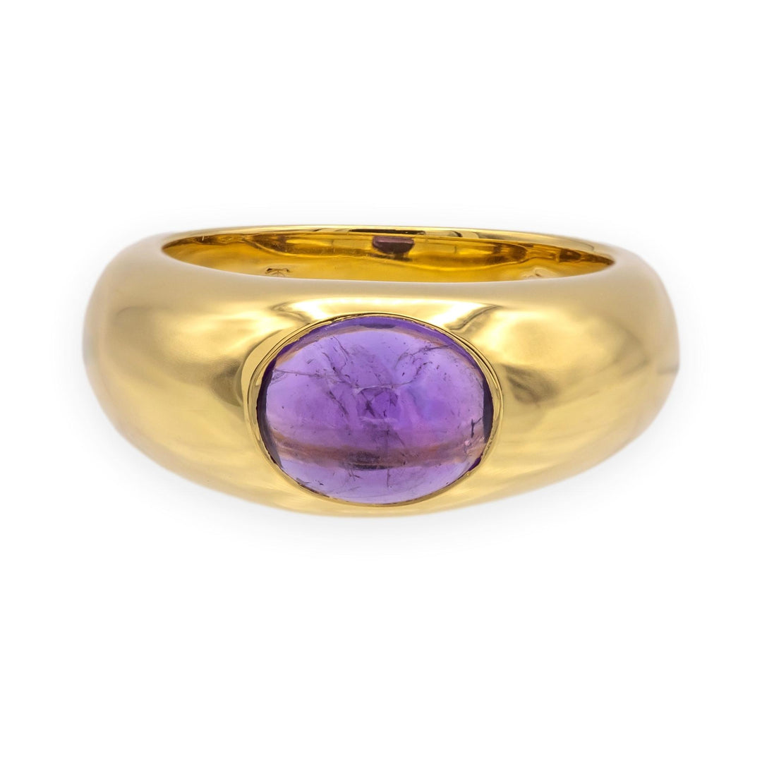 Vintage Tiffany & Co. 18K Yellow Gold Cabochon Amethyst Bombé Ring, 1.50ct