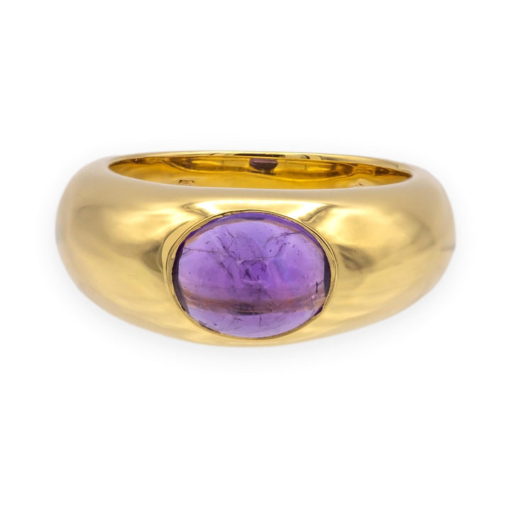 Vintage Tiffany & Co. 18K Yellow Gold Cabochon Amethyst Bombé Ring, 1.50ct