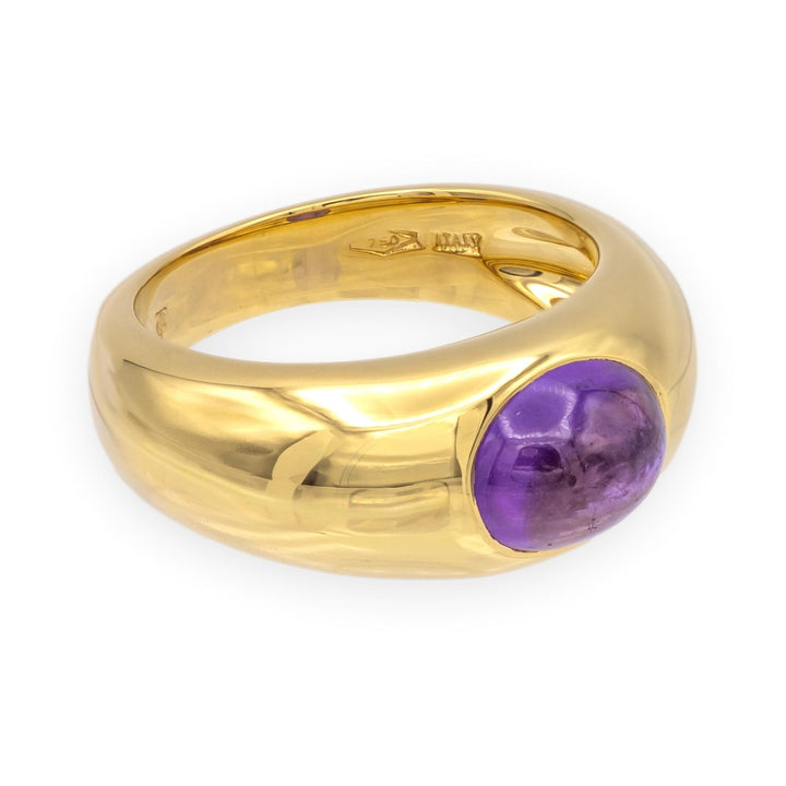 Vintage Tiffany & Co. 18K Yellow Gold Cabochon Amethyst Bombé Ring, 1.50ct