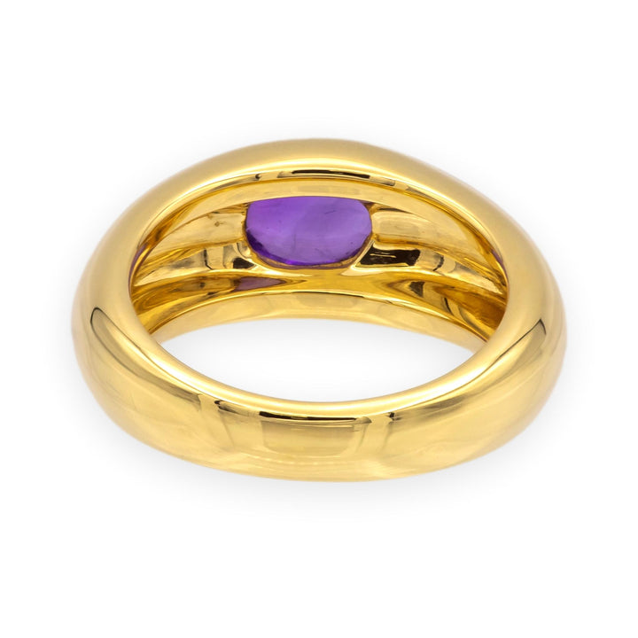 Vintage Tiffany & Co. 18K Yellow Gold Cabochon Amethyst Bombé Ring, 1.50ct