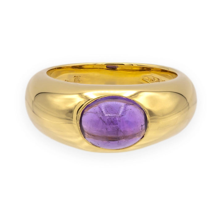 Vintage Tiffany & Co. 18K Yellow Gold Cabochon Amethyst Bombé Ring, 1.50ct
