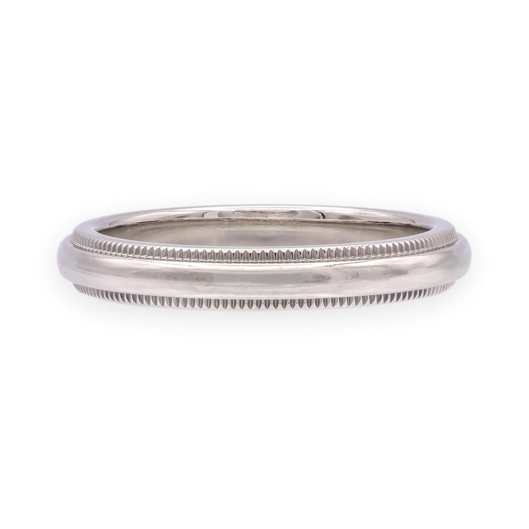 Vintage Tiffany & Co. Together Double Milgrain Wedding Band, Platinum, 3mm