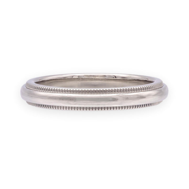 Vintage Tiffany & Co. Together Double Milgrain Wedding Band, Platinum, 3mm