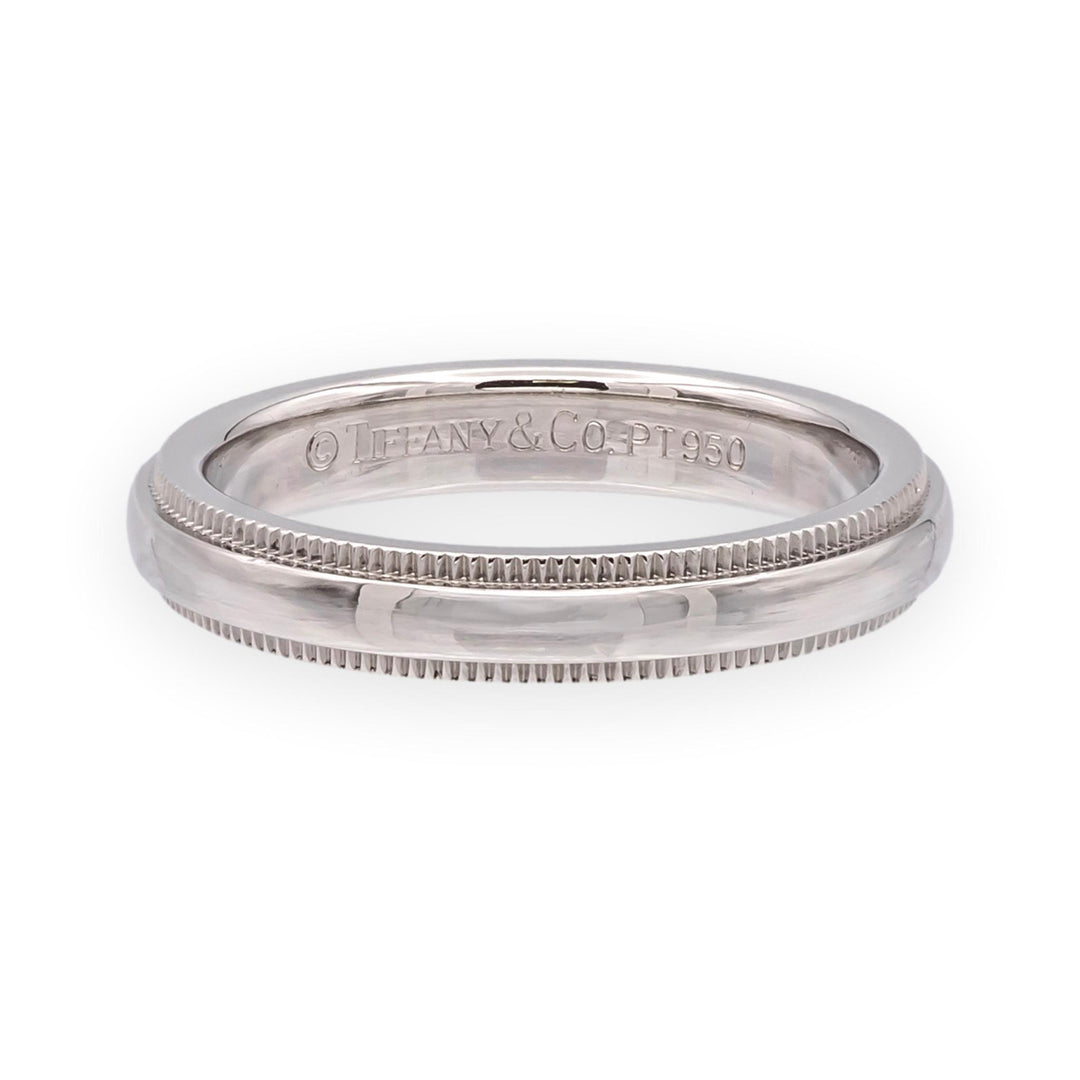 Vintage Tiffany & Co. Together Double Milgrain Wedding Band, Platinum, 3mm