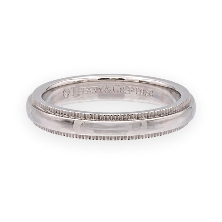 Vintage Tiffany & Co. Together Double Milgrain Wedding Band, Platinum, 3mm