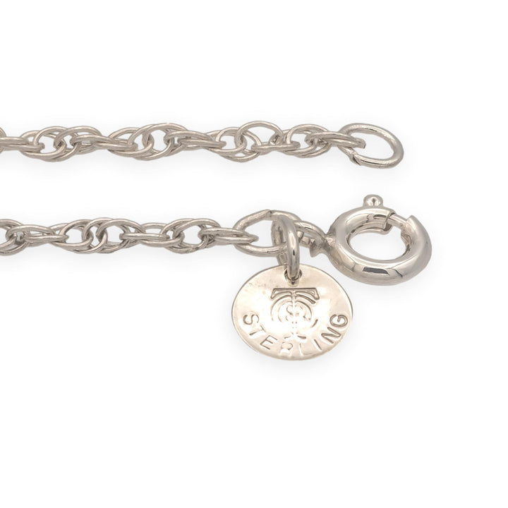Vintage Tiffany & Co. Sterling Silver Articulated Teddy Bear Charm Necklace 18"