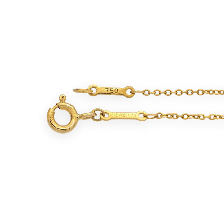 Vintage Tiffany & Co Elsa Peretti Diamond by the Yard 18K Necklace .90ct 1980's