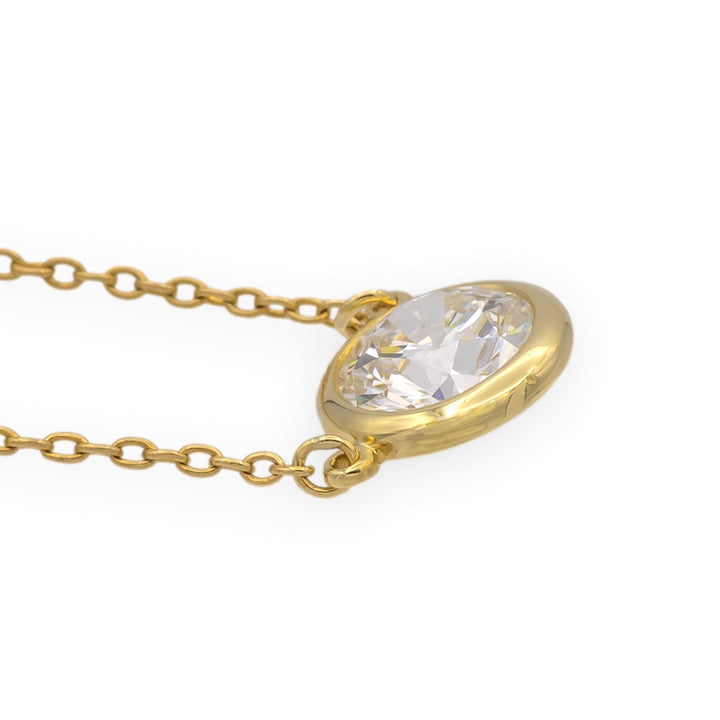 Vintage Tiffany & Co Elsa Peretti Diamond by the Yard 18K Necklace .90ct 1980's