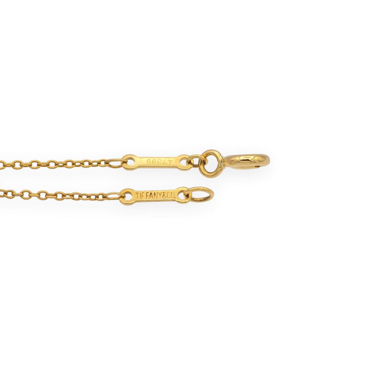 Vintage Tiffany & Co Elsa Peretti Diamond by the Yard 18K Necklace .90ct 1980's
