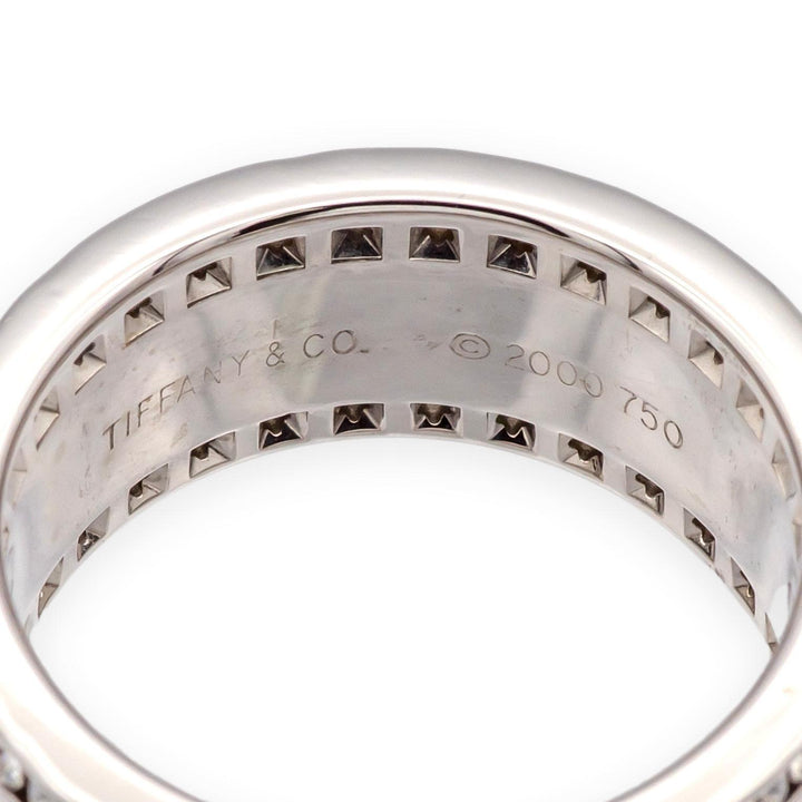 Vintage Tiffany & Co. 18K White Gold Wide Atlas 1.53 ct Diamond Ring 8.4mm Sz 6