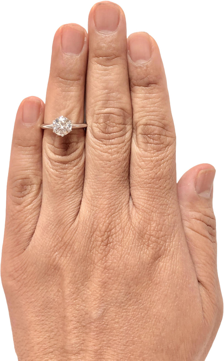 Tiffany & Co. Platinum 1.50ct F-VS1 Round Diamond Solitaire Engagement Ring
