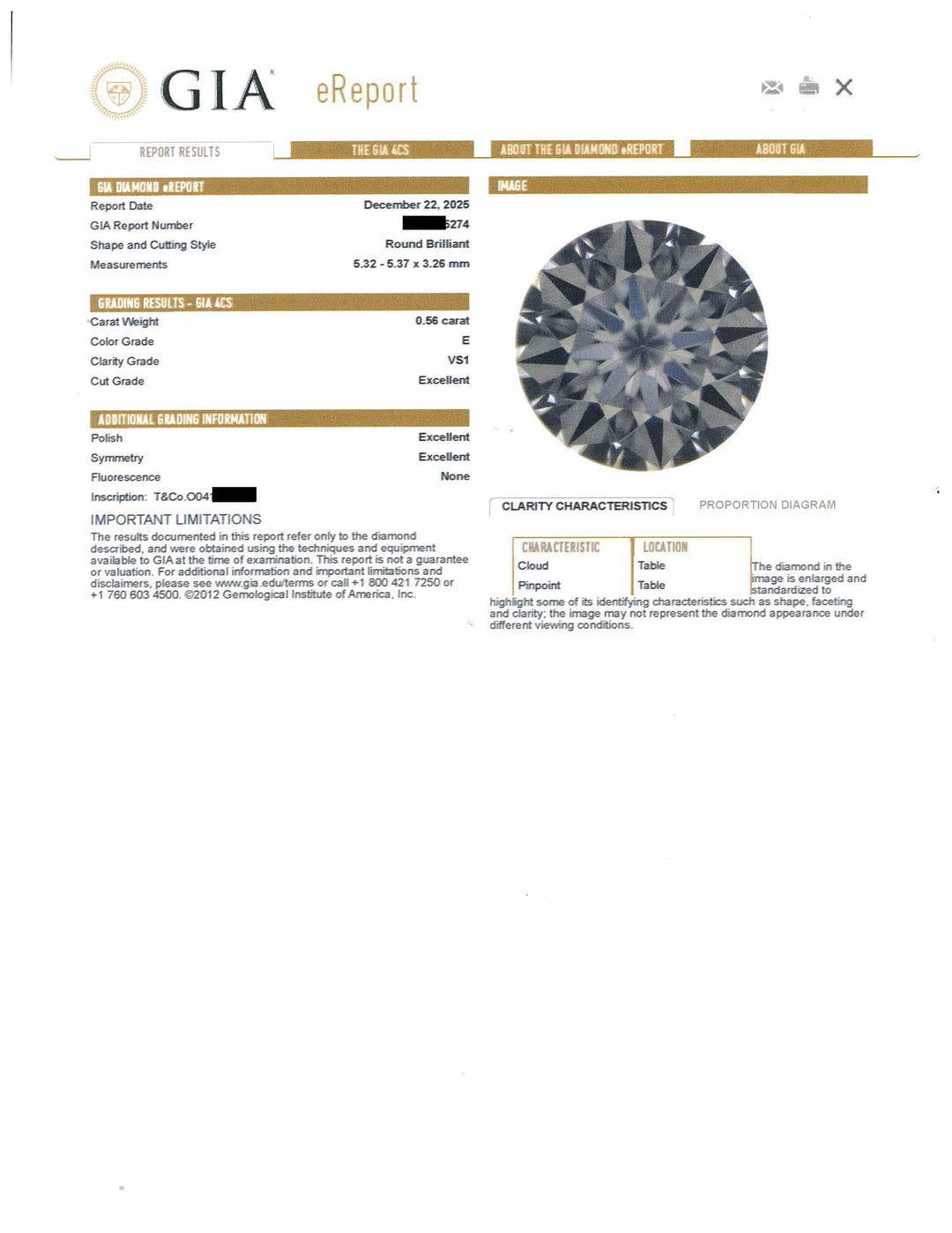 Tiffany & Co. Platinum Three Stone Diamond Engagement Ring 1.02ct Ttl. E VS