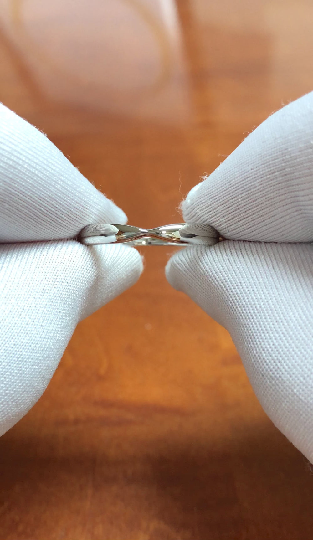 Tiffany & Co. Platinum Harmony stackable Wedding Band nesting Ring Size 6.5