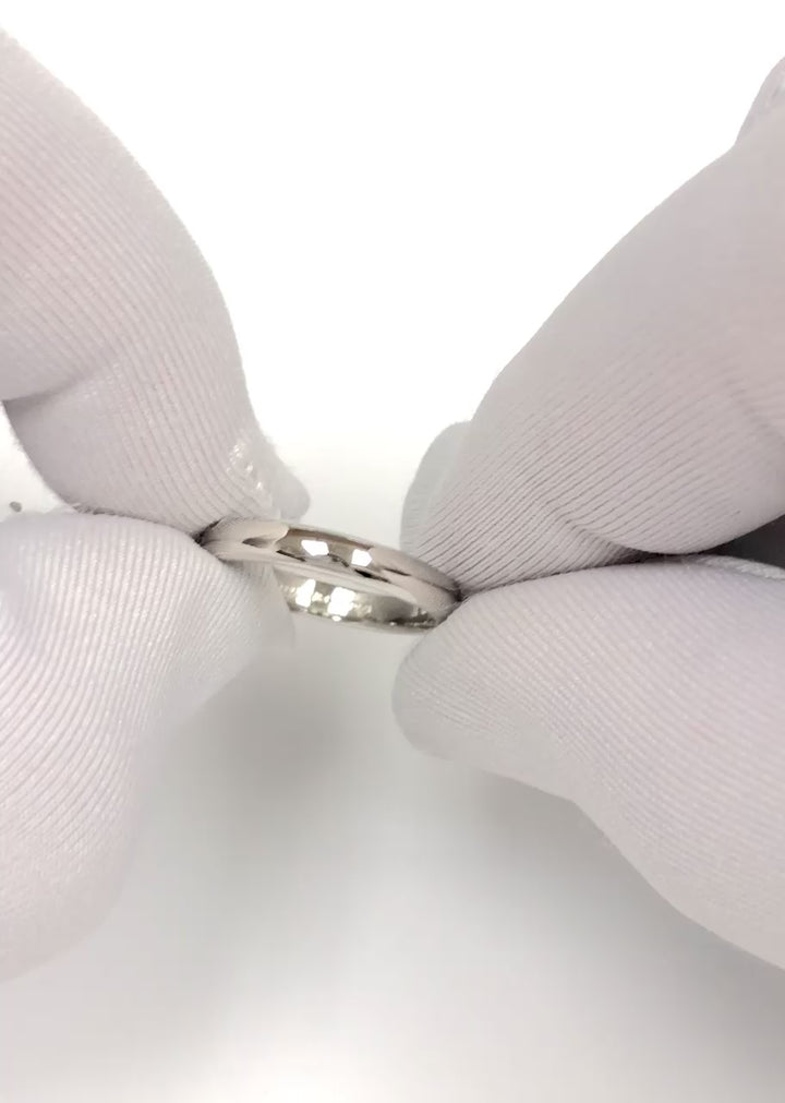 Tiffany & Co. Forever Platinum 3.0 mm Comfort Fit Wedding Band Ring Size 5.5