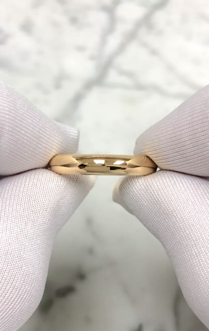 Vintage Cartier 1895 Men's 18K Yellow Classic Wedding Band Ring 4mm Size 60 US9