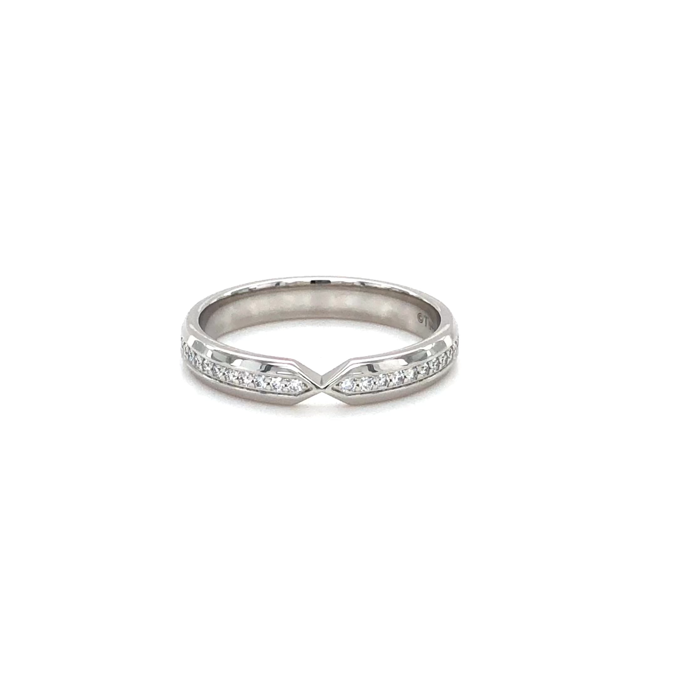 Tiffany & Co. Platinum Nesting Full Circle .14 ct Diamond