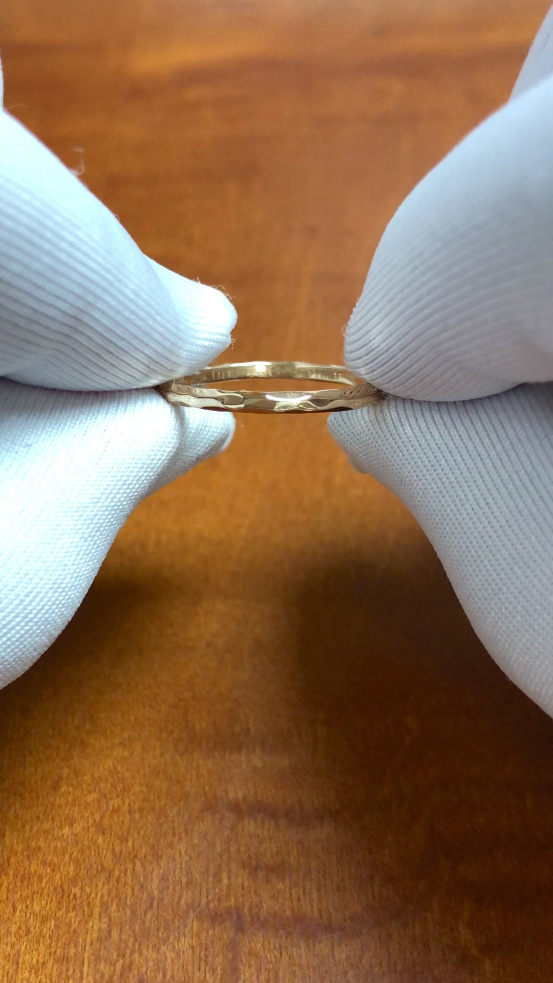 Tiffany & Co. Paloma Picasso Hammered 18K Rose Gold Band Ring 1.8mm Size 6