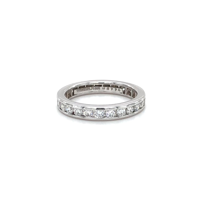 Tiffany & Co Platinum full circle Diamond Eternity Band Ring 3mm .93 Cts Ttl sz 5