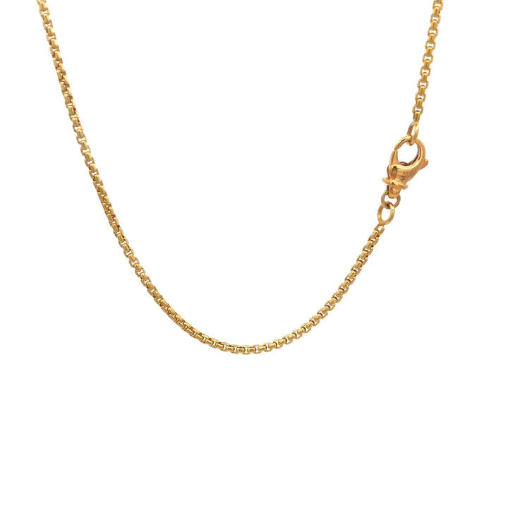 Pre-Owned 18K Yellow Gold 1.7mm Box Chain Necklace 31" Long