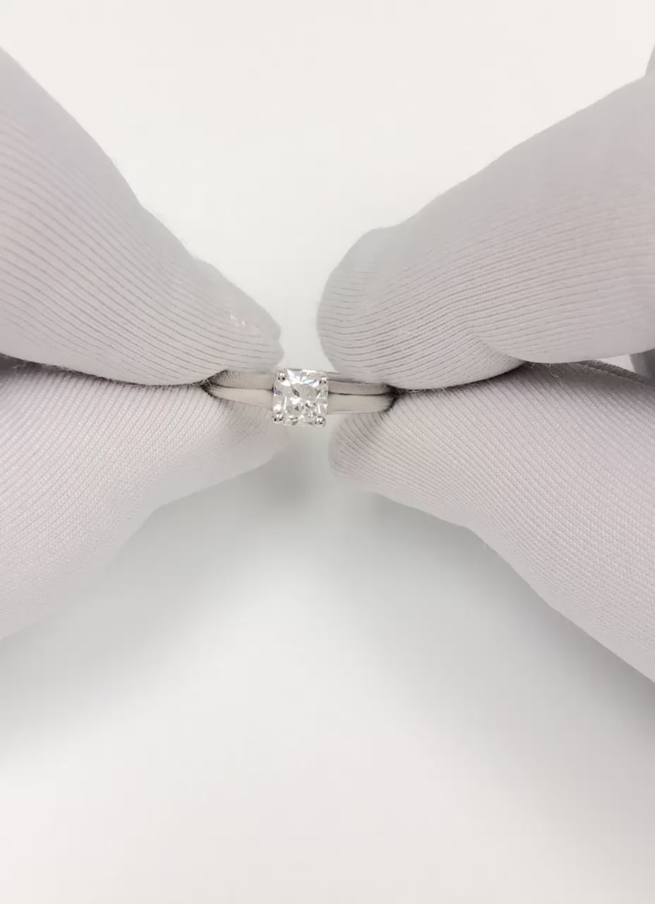 Tiffany & Co. .54 Ct Lucida Cut Diamond Engagement Ring  G-H, VVS2-VS1 IGI Cert