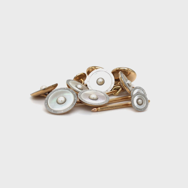 【アンジュさん専用】TIFFANY&Co. Bronze Button Carrington for Tiffany & Co. Platinum and 14K Gold Art Deco