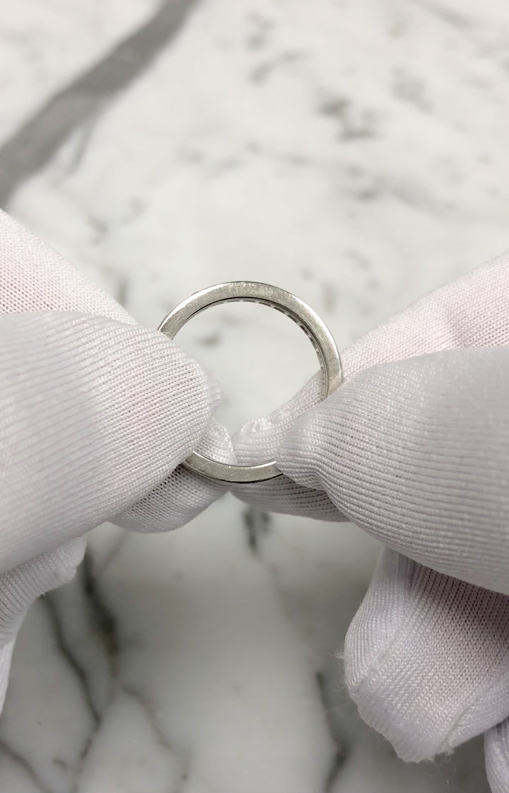 Cartier Ballerine Platinum Channel Set Diamond Eternity Band Ring .40 Cts TW