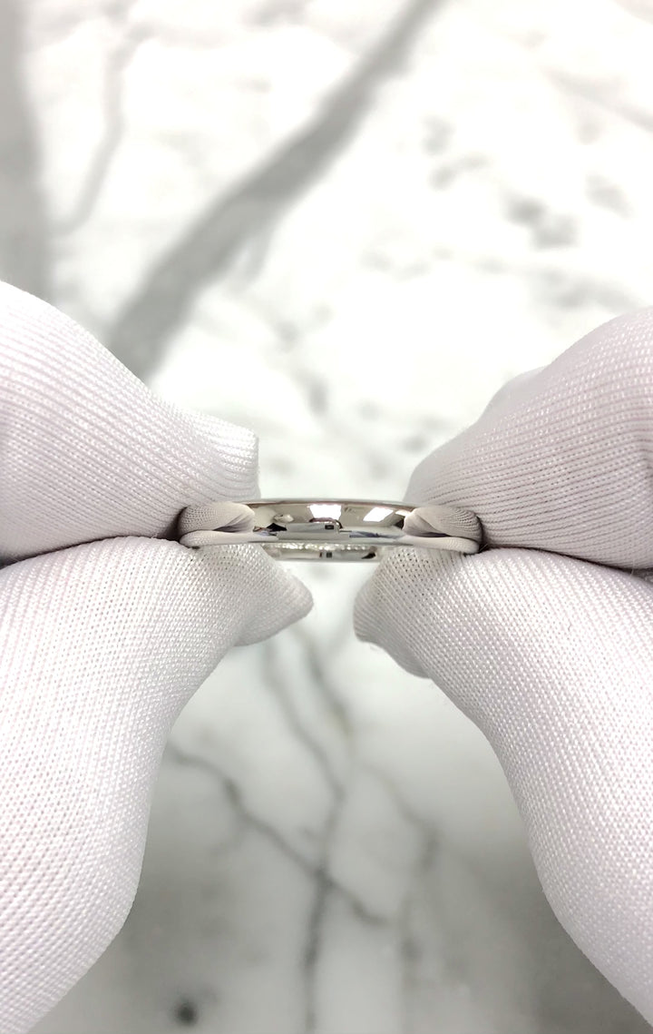 Vintage Tiffany & Co. Platinum Classic 3 mm Men's Wedding Band Ring Size 9