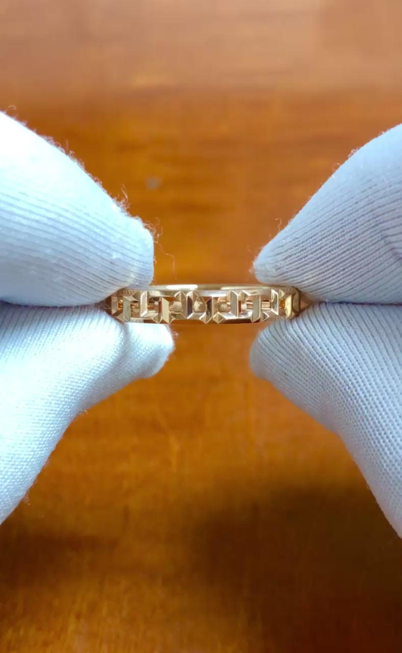 Tiffany & Co. 18K Rose Gold T True Narrow Band ring Size 8