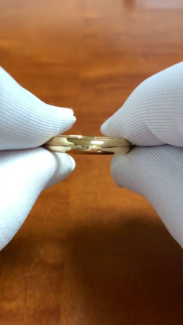 Vintage Cartier Men's 18K Yellow Wedding Band Ring 4mm Size 63 US 10.5 Ca. 1997