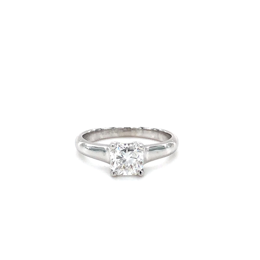 Tiffany & Co. Lucida Diamond Engagement Ring .87ct EVS2 in Platinum