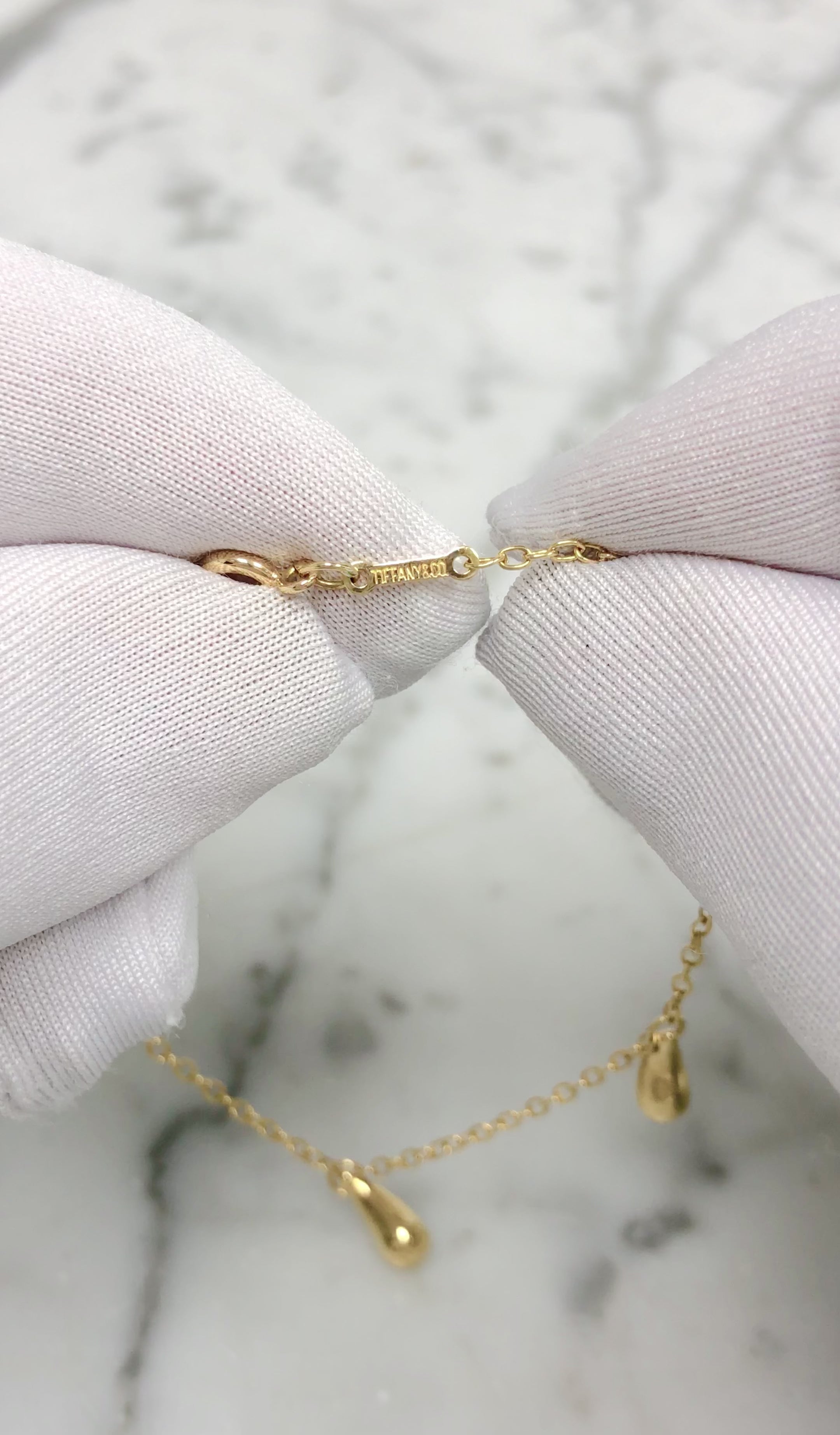 Vintage Tiffany & Co. Elsa Peretti 18K Yellow Gold 5 Teardrop