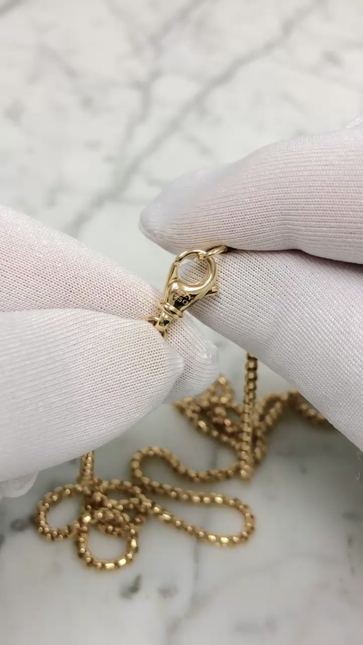 David Yurman 18K Yellow Gold 2.7mm Box Chain Necklace  24"