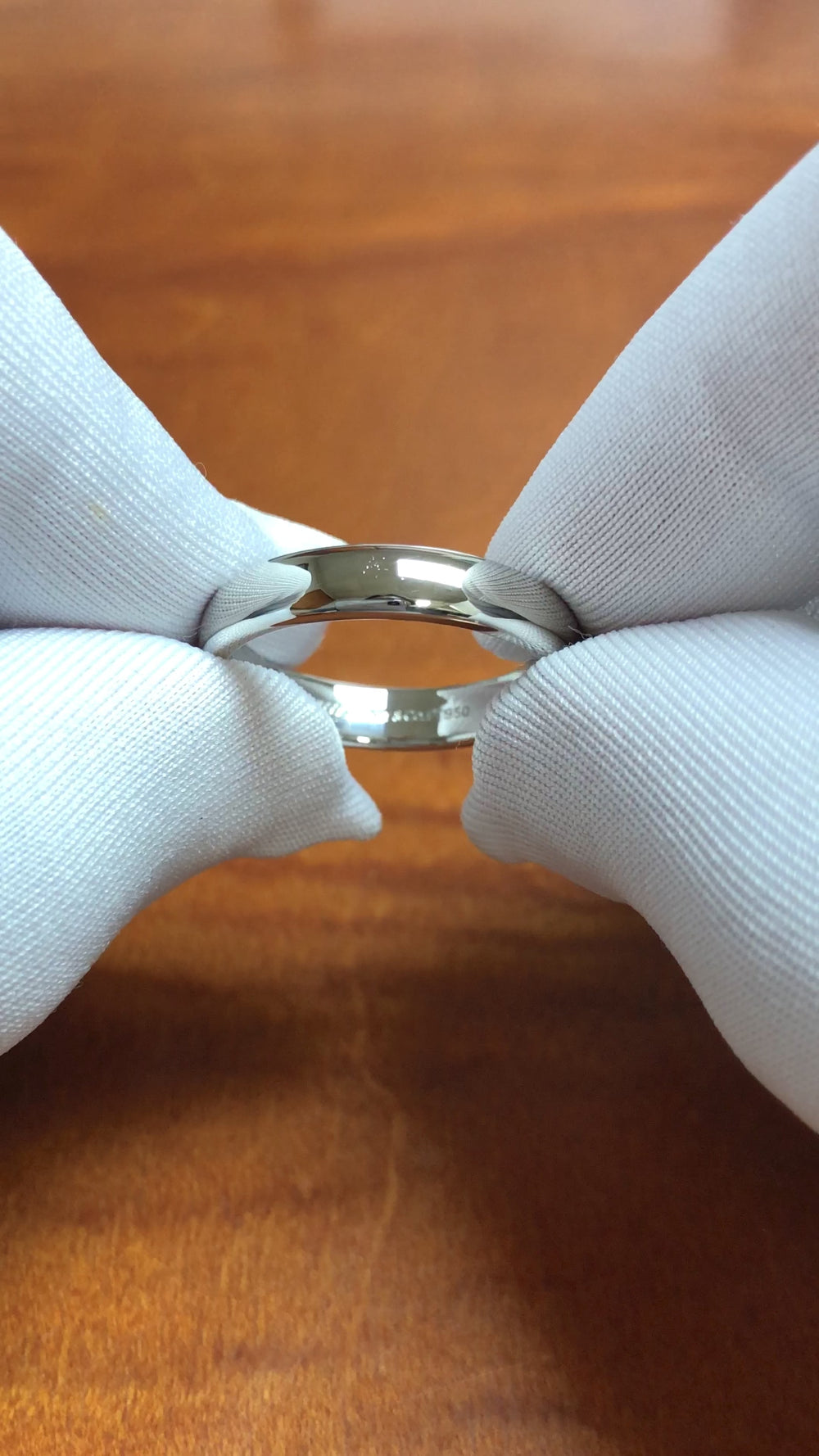 Tiffany & Co. Platinum Forever 4.2 mm Men's Vintage Wedding Band Ring Size 9