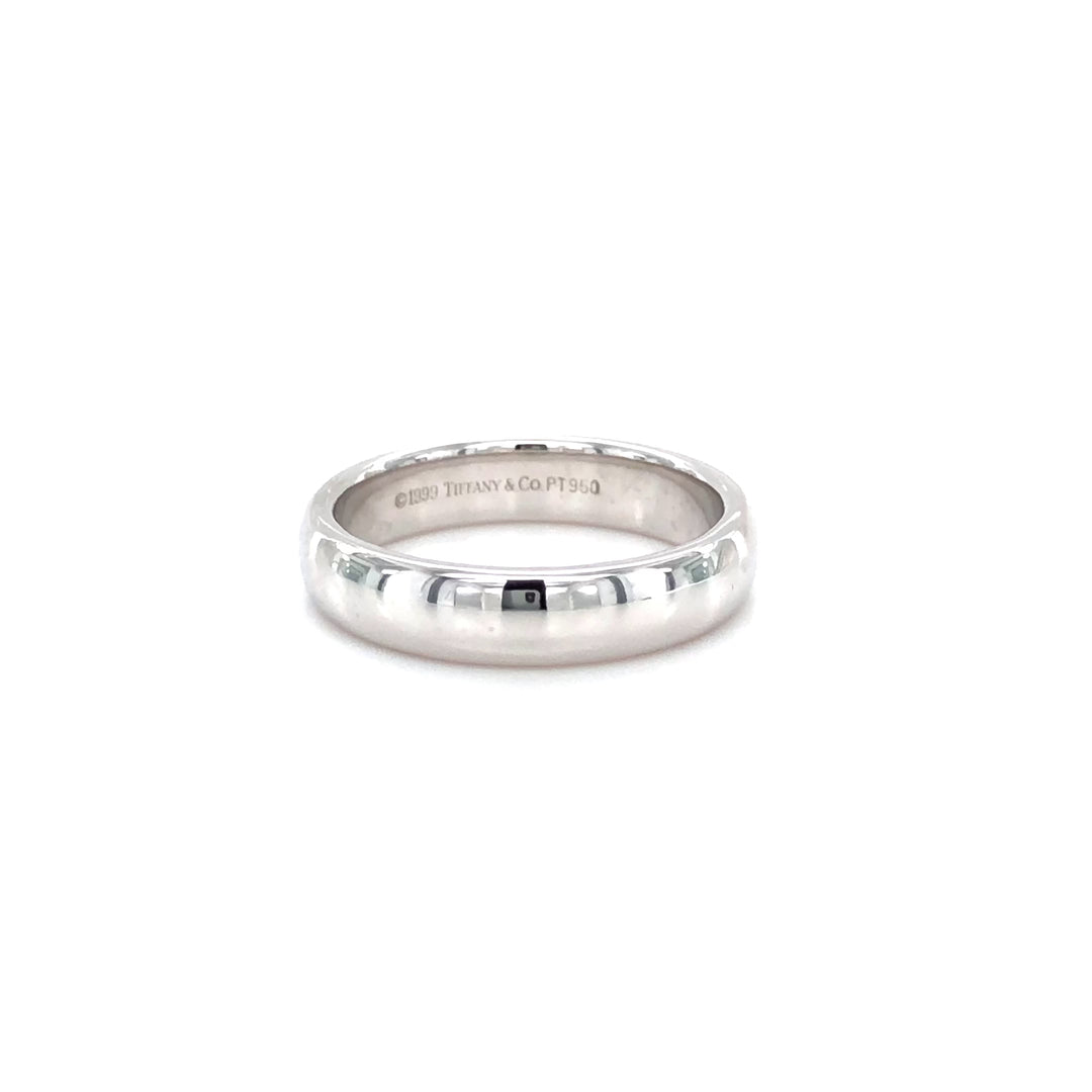 Tiffany & Co. Forever Platinum Wedding Band Ring 4.5mm
