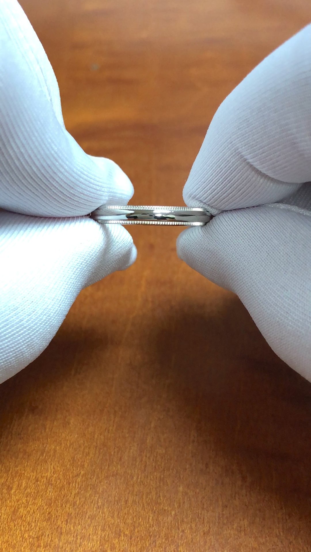 Vintage Tiffany & Co. Together Double Milgrain Wedding Band, Platinum, 3mm
