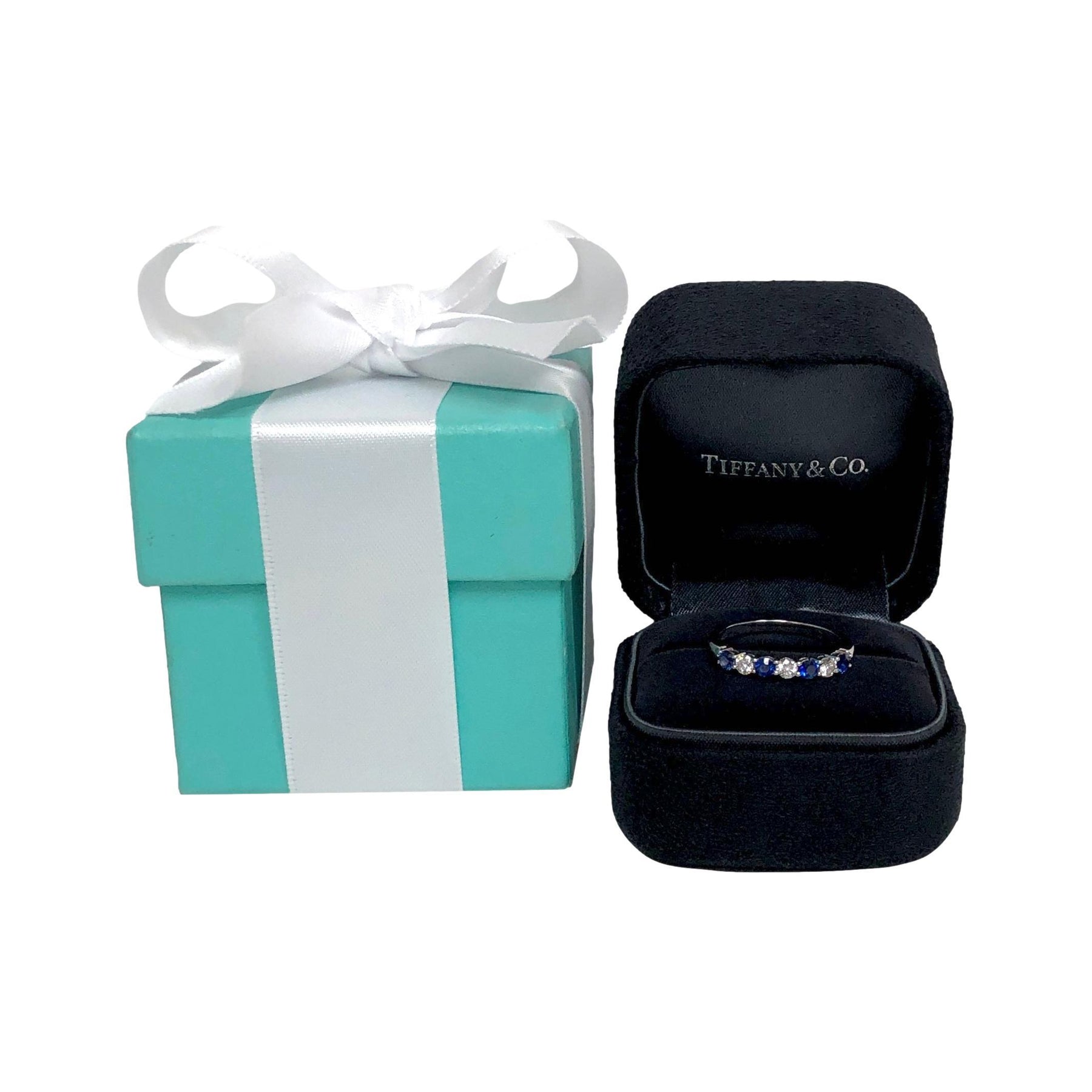 【限定製作】 Platinum Co & Tiffany 7 Diamond Circle Half Forever Stone ピアス