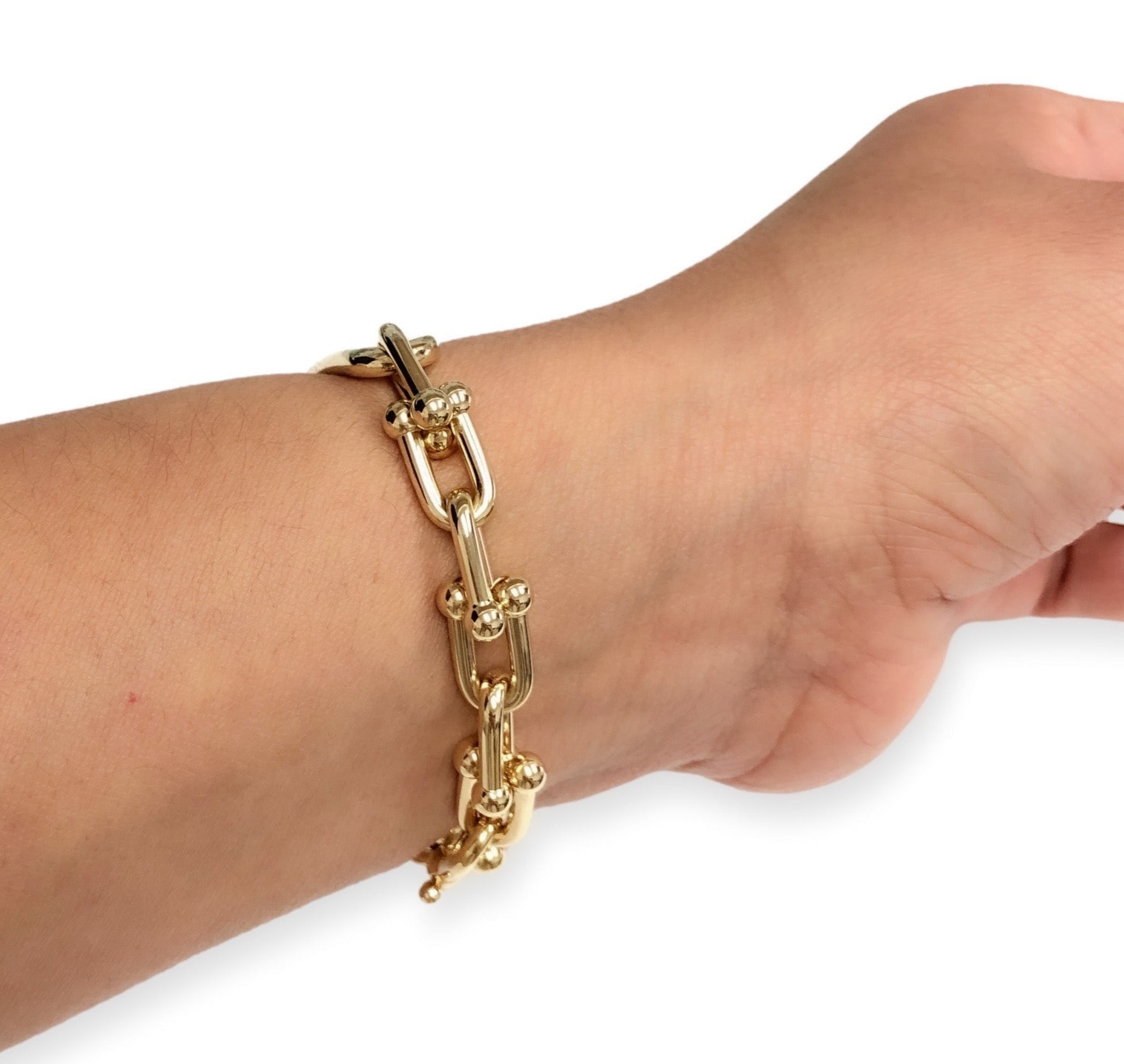 Tiffany & Co. 18K Yellow Gold Hardwear Link Bracelet Medium – The