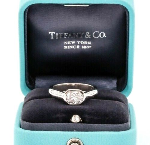 Tiffany & Co. Lucida Diamond Bezel Set Engagement Ring in